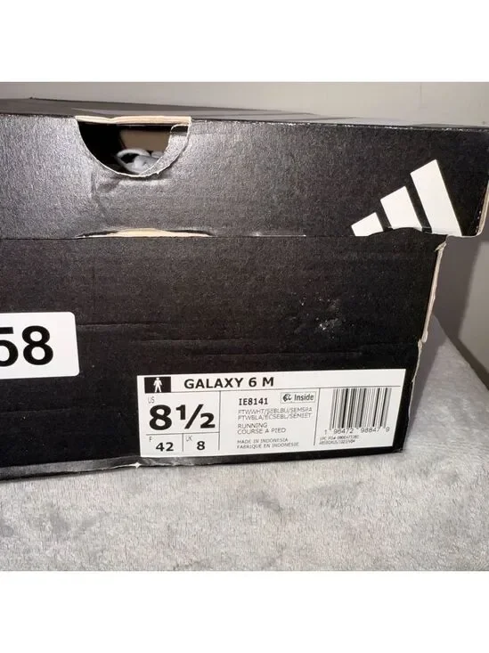 Adidas Galaxy 6 M Running Shoes White/Blue - Men’s 8.5 - New in Box - Picture 9 of 9